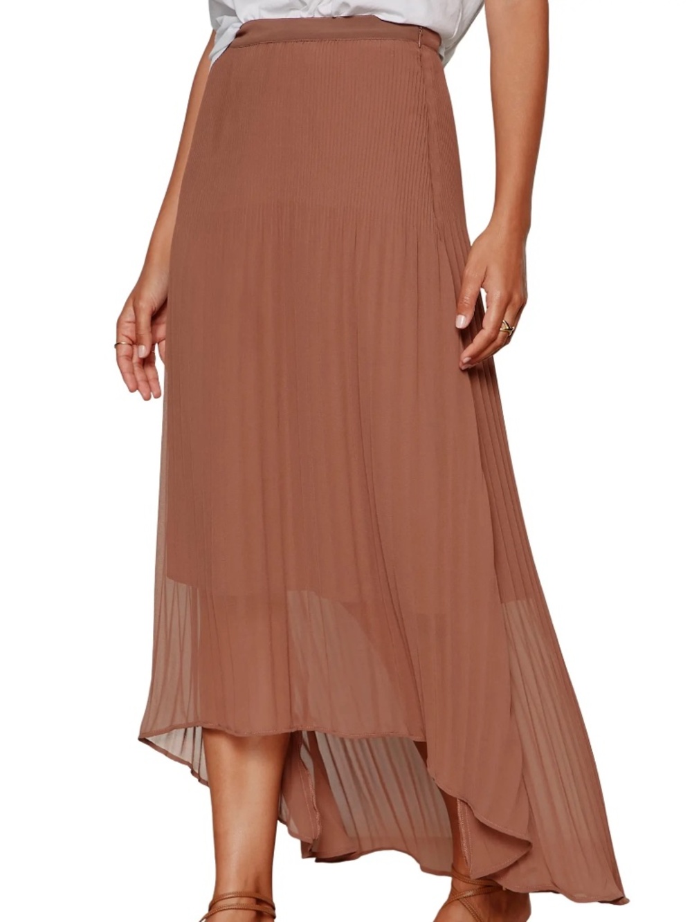 Meant to Be Pleated Midi Skirt by Sanctuary